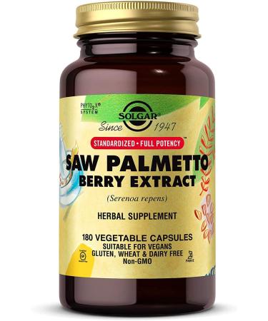 Solgar Saw Palmetto Berry Extract 180 Vegetable Capsules