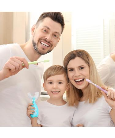 Honeydak Kids U Shaped Toothbrush 6 Pack - Silicone 360 Toothbrush for Ages 2-6 - Half Circle U Type Toothbrush for Toddlers - 3 Classic Styles - Buy Online on GoSupps.com