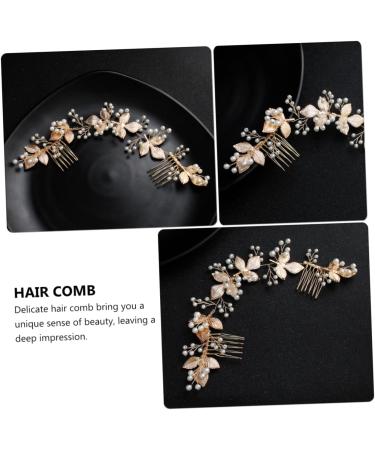 FRCOLOR Pearl Tiara 1pc Comb Bride Hair Clip Rhinestone Barrettes Pearl Hair Accessories Rhinestone Headpiece Bride Headpieces for Wedding Bridal Hair Accessories Side Clip Delicate Alloy - Buy Online on GoSupps.com
