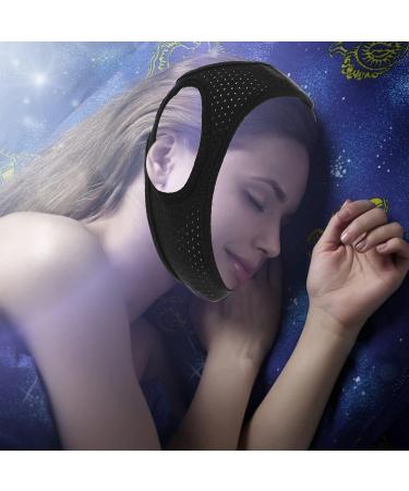 Anti Snoring Chin Strap for Men and Women | Snore Reduction Sleep Aid | Black Snoring Solution Device - Buy Online on GoSupps.com