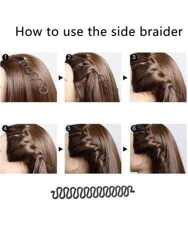 Topsy Tail Hair Tool Set - 6pcs Hair Looping & Braiding Kit for Fast Styling- Perfect for Straight, Curly Hair & Wedding Hairstyles - Buy Online on GoSupps.com