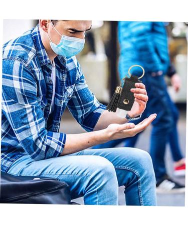 FRCOLOR 8 Sets Bottle Box Keyring Portable Bottle for Outdoor Use Waist Refillable Bottle Portable Outdoor Bottle Leather Tassel - Buy Online on GoSupps.com