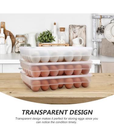 34 Egg Preservation Box Plastic Container Fridge Egg Bin Kitchen Egg Holder Refrigerator re-usable - Buy Online on GoSupps.com