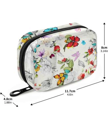 Pfrewn 7 Day Pill Organizer Case - Floral Travel Pill Box with Zipper for Vitamins & Supplements Portable Weekly Medicine Holder - Buy Online on GoSupps.com