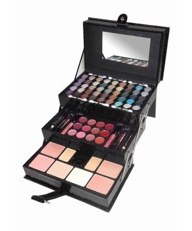 Cameo Matte All-in-one Makeup Kit Crocodile Leather Black