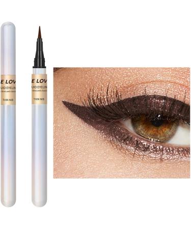 Liquid Eye Liners | Fine Tip Matte Liquid Eye Liner Pens Long-Lasting Quick Drying Highly Pigmented Eye Liners for Women Halloween Eye Makeup All Eye Shapes Tmay 02# - Buy Online on GoSupps.com