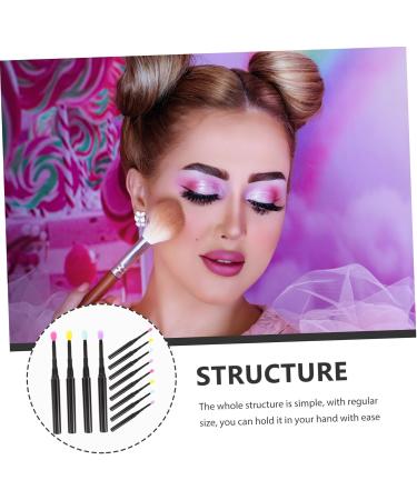 BELLIFFY 12pcs Silicone Lip Brush Glitter Eyeshadow Brush with Cap Lipstick Applicator Eye Makeup - Buy Online on GoSupps.com