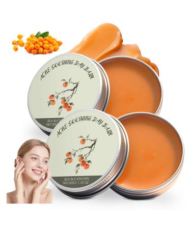 2PC Organics Acne Killer Day Balm Natural Botanical Reduces Skin Imperfections Suitable for Face Body and Back 3.52 Fl Oz (Pack of 1)