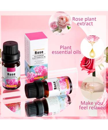 Rose Essential Oil Organic Rose Oil 100% Pure & Natural Cold Pressed Veganm for Face Skin Body Hair Hands for Skin Brightening Anti-Aging Anti-Wrinkle & Hydrating 60 ml - Buy Online on GoSupps.com