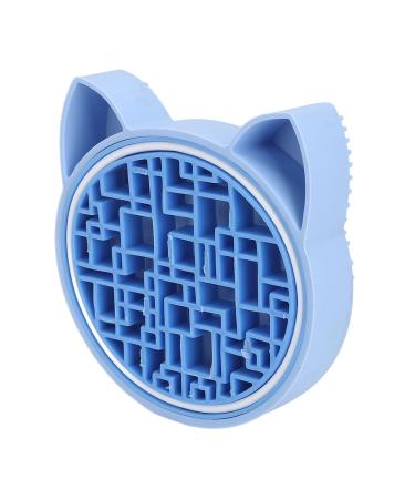 Makeup Brush Cleaning Mat 2 in 1 Design Makeup Brush Cleaning Bowl Easy Cleaning Compact Multipurpose Silicone for Makeup Brush (Blue)