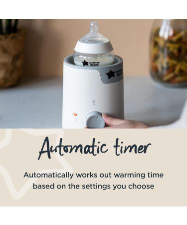 Tommee Tippee Easiwarm Bottle Warmer - White, Auto Timer, One-Dial Operation - Buy Online on GoSupps.com