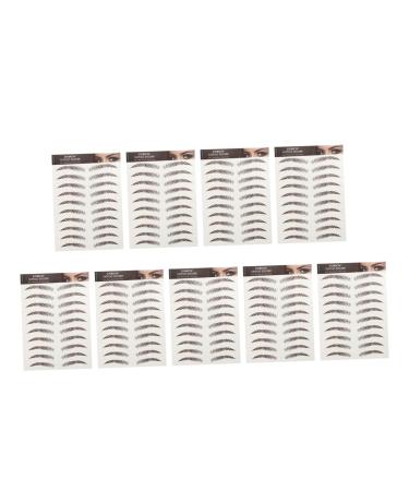 MAGICLULU 9 Sheets Waterproof Eyebrow Stickers Eyebrow Grooming Shaping Kit Makeup Brow Sticker Cosmetic Hair