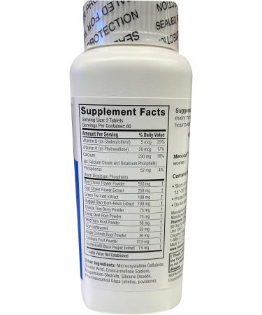 Menoquil Menopausal Strength Symptom Relief - Combat Weight Gain, Hot Flashes & Mood Swings - Promotes Restful Sleep & Energy Boost - 120 Tablets - Buy Online on GoSupps.com