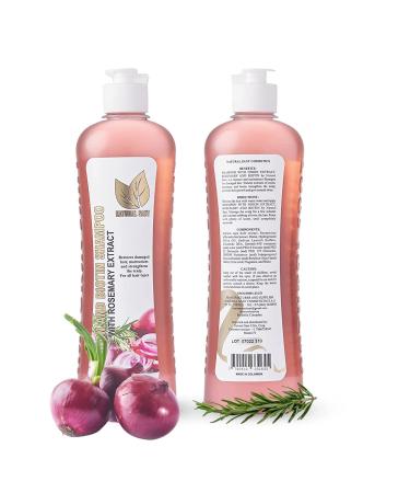 NATURAL SANT - Onion Biotin and Rosemary Shampoo for Stronger  Thicker and Longer hair  for Soft Hair & Shine  Hair Loss and Thinning Hair - Fights Hair Loss  for Dry Damaged Hair  for All Hair Types  Cruelty-Free