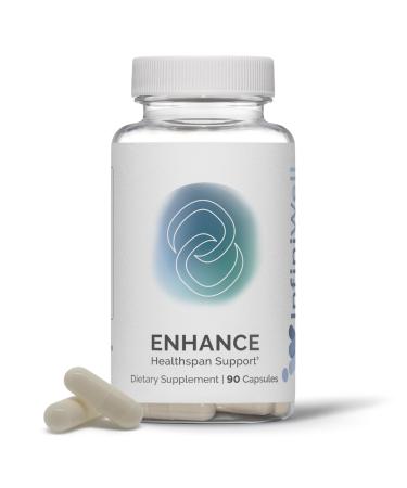 InfiniWell Enhance - Healthy Aging Longevity Supplement with Trimethylglycine (TMG)- Encourage Cellular Renewal & Mitochondrial Health - Help Promote Healthspan & Epigenetic Aging (90 Capsules)