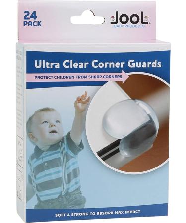 24 Pack Ultra Clear Corner Guards - Child Safety Table Corner Protector with Pre-Applied Adhesive - Furniture Edge Bumpers by Jool Baby - Buy Online on GoSupps.com