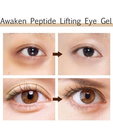 Peptide Eye Gel Set: Awaken, Depuff, and Firm | Anti-Aging Eye Cream for Wrinkles - 3pc Kit - Buy Online on GoSupps.com