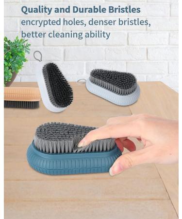DAYGOS Nail Brush for Cleaning Fingernails - Durable Scrubber with Stiff Bristles - Ideal for Men & Mechanics - Blue Water Drop Design - Buy Online on GoSupps.com