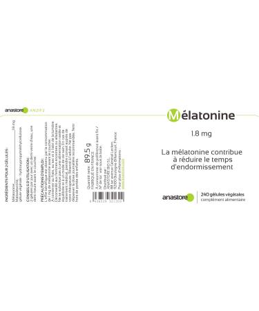 Melatonin * 1.8 mg / 120 doses * Sleep * (1 dose 2 capsules) * to reduce sleep time. - Buy Online on GoSupps.com