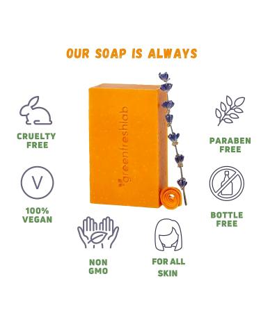 Organic Citrus Lavender Soap Bar | Energizing & Hydrating | For All Skin Types | Vegan & Cruelty-Free | 4 oz - Buy Online on GoSupps.com