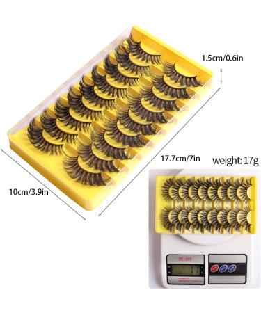 FAIRYGATE Eyelashes Waterproof Thick Fluffy Reusable Eyelash Strip Lashes Natural Look Soft Eye Lashes Thick Lash with Glue and Pink Tweezers B5323 FGJSTB5323 - Buy Online on GoSupps.com