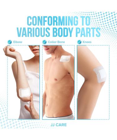 JJ CARE Adhesive Island Dressing 3x4 - Pack of 100 | Sterile Bordered Gauze Dressing | Individually Wrapped & Highly Absorbent - Buy Online on GoSupps.com
