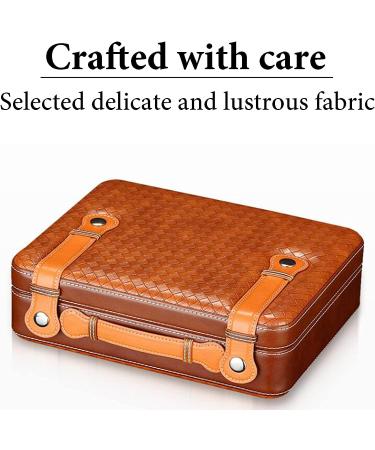 Cigar Boxs Humidors Light Cigar Box Humidification Cigar Case Hand Stitched Woven Pattern Cigar Box - Buy Online on GoSupps.com