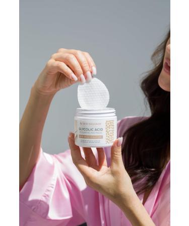 Glycolic Acid Resurfacing Pads for Face & Body - Smooth Skin Reduce Wrinkles Radiant Complexion | Shop Now - Buy Online on GoSupps.com