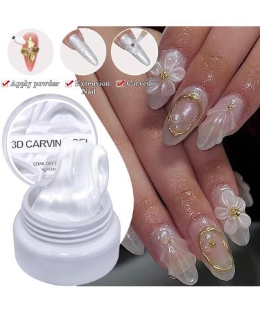 Construction 3D Pearl Gel Nail Carving Gel 5g Pearlescent Care Non Sticky - Gentle Modelling for Beginners and Young Girls - Buy Online on GoSupps.com