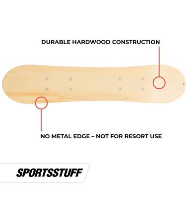 SportsStuff Snow Ryder Hardwood Snowboard 130cm - Blue | Ideal for Beginners & Backyard Fun - Buy Online on GoSupps.com
