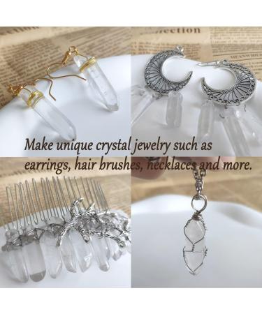 Xiannvxi 0.45 LB Raw Clear Quartz Bergkristall Stones - Natural Irregular Crystal Gemstones for DIY Jewelry - Bulk Medicinal Healing Crystals - Buy Online on GoSupps.com