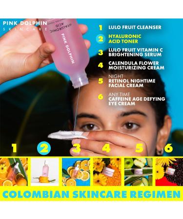 Hyaluronic Acid Hydrating Facial Toner | Vitamin C & Collagen Boost | Vegan Gluten-Free | All Skin Types | 4oz Facial Toner | Colombian Skin Care - Buy Online on GoSupps.com