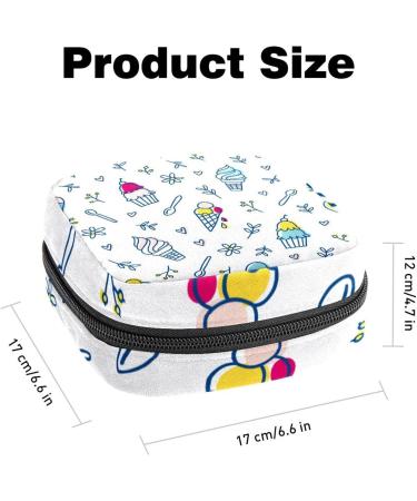 Anna Cowper Ice Cream Sweety Spoon Menstrual Cup Pouch - Portable Period Bag for Women - Multi-colored 20 - Buy Online on GoSupps.com