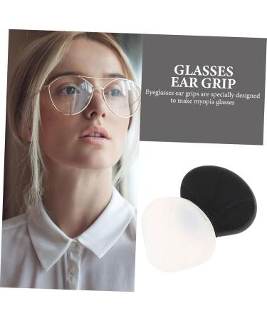 Osaladi 14 Pairs Anti-Slip Glasses Holders Small Anti-Drop Pebble Gel Ear Pads for Kids & Adults Black & White Frame Hooks - Buy Online on GoSupps.com