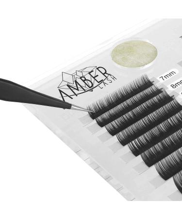 Amber Lash Clear Large Volume 2-in-1 Acrylic Eyelash Extension Holder with Jade Stone Glue Pallet - International Shipping Available - Buy Online on GoSupps.com