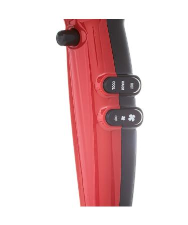 RED by Kiss Tourmaline Ceramic 2200W PRO Hair Dryer - Professional Frizz-Free Extra Combs 6 Heat Settings | International Shipping - Buy Online on GoSupps.com