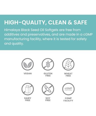Himalaya Black Seed Oil Softgels Cold-Pressed & Unrefined Black Seed Oil for Wellness Non-GMO Vegan Gluten-Free No Additives 1 000 mg Per Serving 60 Softgels - Buy Online on GoSupps.com