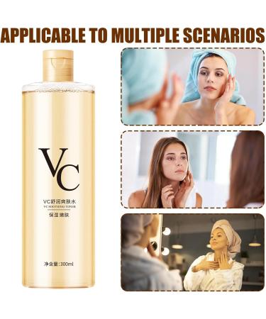 WJnflQN Facial Toner Calming Water 300ml Brightens Hydrates Soothes For Daily Use Morning Evening Routine - Buy Online on GoSupps.com