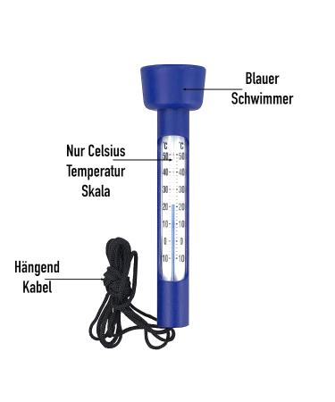 Buy Floating Pool Thermometer | Analog Water Temperature Gauge for Spa & Whirlpool | Accurate & Durable Swimming Accessories - Buy Online on GoSupps.com