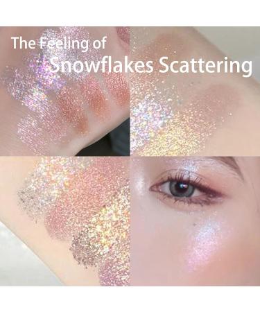 9-Color Glitter Eyeshadow Palette for Women - Shimmer Eye Makeup in Gold, White & Pink - Highly Pigmented Eyeshadow Palette for Girls - Glitter Eye Makeup (#01) - Buy Online on GoSupps.com