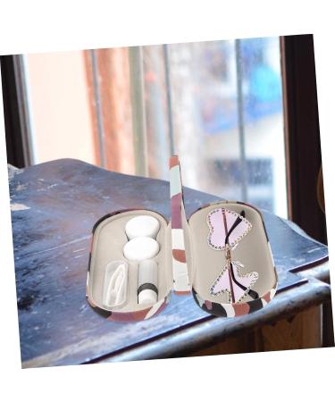 Homsfou 5-in-1 Glasses Case: Stylish Storage for Glasses & Contact Lenses - Travel-Friendly Picture Frame Flocked Cloth Box - Buy Online on GoSupps.com