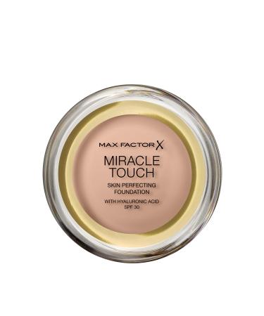Max Factor Miracle Touch Foundation New and Improved Formula SPF 30 and Hyaluronic Acid 55 Blushing Beige Blushing Beige 11.5 ml (Pack of 1)