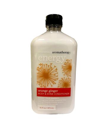 Bath and Body Works Aromatherapy Energy Orange Ginger Hair Conditioner Body Plus Shine 16 Ounce Retired