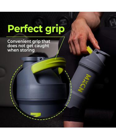 17oz MXCN Protein Smoothie Shaker Blender Bottle | Leak Proof, Patented Vortex Mixing | BPA Free, Portable Design | Easy to Clean - Buy Online on GoSupps.com
