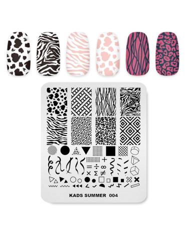 KADS Nail Art Stamping plate Nail Template Nail Art Design Tool Nail DIY Design Image Plate (SU004)