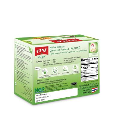 FITNE Green Tea Herbal Honey Lemon With Garcinia Senna Infusion - Gentle Detox Cleanse - High Antioxidant - Stevia Sweetened - 15 Tea Bags - Buy Online on GoSupps.com
