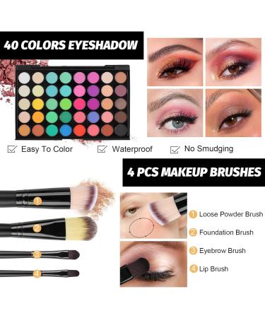 Makeup Kit for Women Full Kit Makeup Sets for Teens Makeup Gift Set for Women Eyeshadow Palette Lip Gloss - Buy Online on GoSupps.com