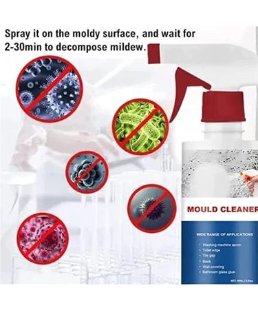 Mildew Spray Mildew Cleaner Foam Fast & Effective Spray & Mildew Cleaner Powerful Multi-Purpose Foam Cleaner Household Mould Remover Foam Spray (1pcs) - Buy Online on GoSupps.com