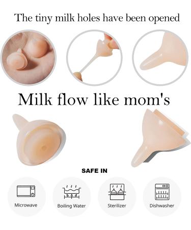 Dongdong Pet Bubble Milk Bowl Set - Silicone Feeding Nipple & Syringes for Newborn Kittens, Puppies, Rabbits & Small Animals - Pink (2 pcs) - Buy Online on GoSupps.com