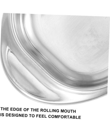 Milisten 1pc 304 Stainless Steel Saucer Painting Color Holder Salad Dressing Cruet Kitchenware Rack Stainless Steel Divided Plate Round Condiments Ramekins Soy Sauce Snack Dog Dessert Plate 11x8.5x1.5CM - Buy Online on GoSupps.com